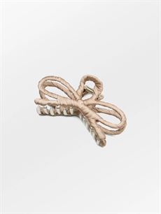 BECK SØNDERGAARD HÅRKLEMME, LUSTER BOW HAIR CLAW, SIMPLE TAUPE